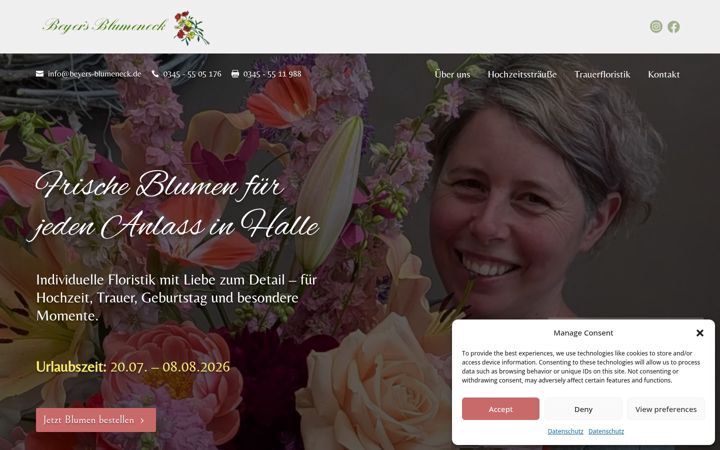 Screenshot of beyers-blumeneck.de