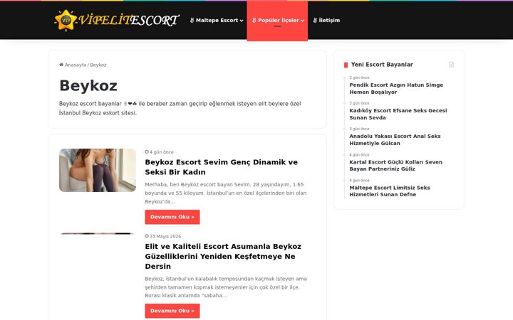 Snimka zaslona za beykozescort.com.tr