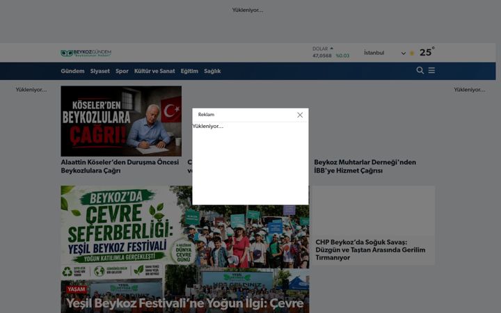 Captura de pantalla de beykozgundem.com