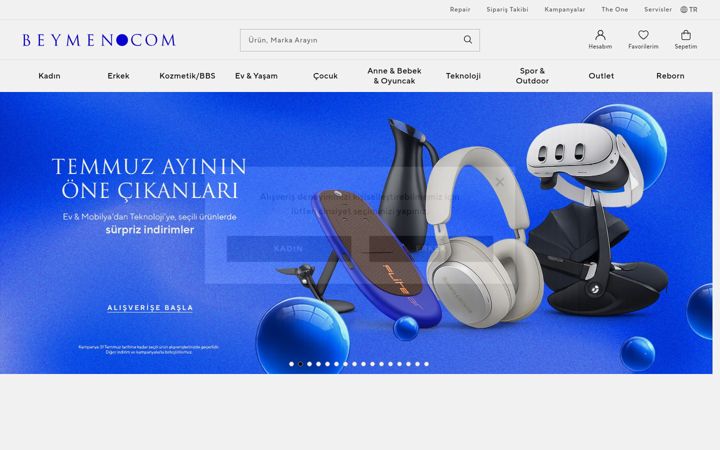Ekrano kopija beymen.com