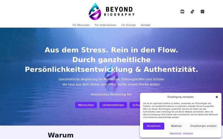 Screenshot of beyond-biography.de