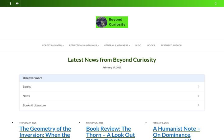 Screenshot of beyond-curiosity.com