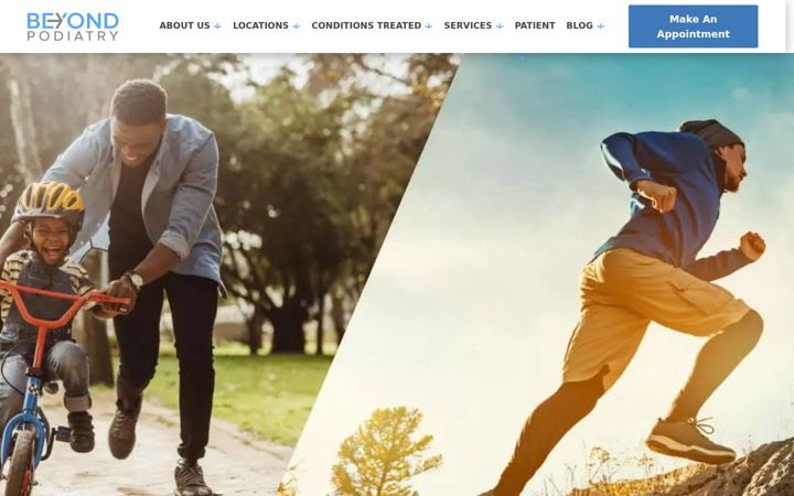 Screenshot of beyond-podiatry.com