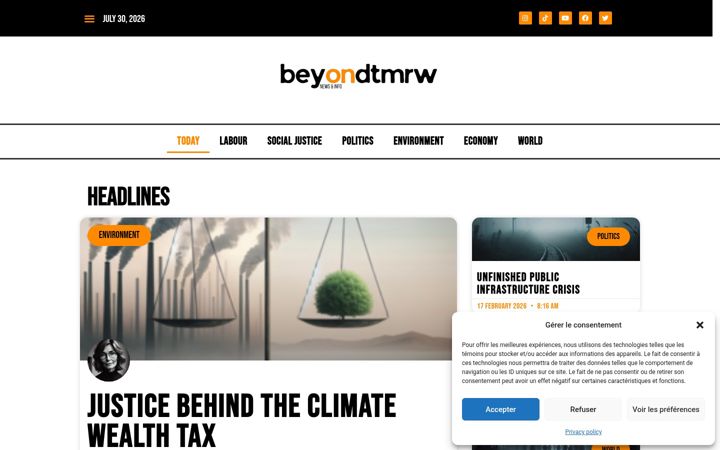 Screenshot of beyond-tomorrow.info