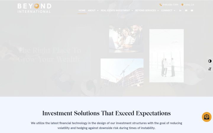 Screenshot of beyond-wm.com