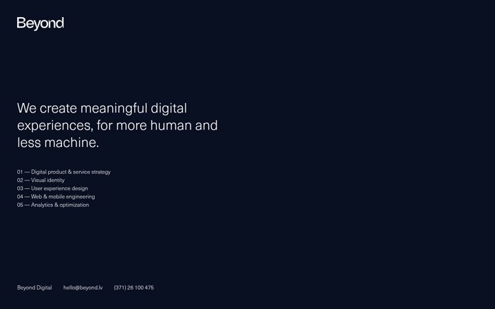 Screenshot of beyond.lv