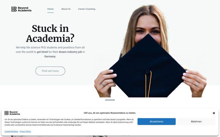 Screenshot of beyondacademia.de