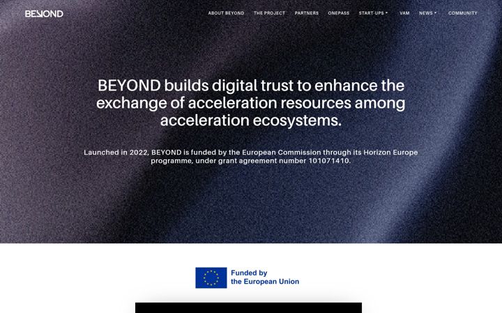 Screenshot of beyondaccelerator.eu