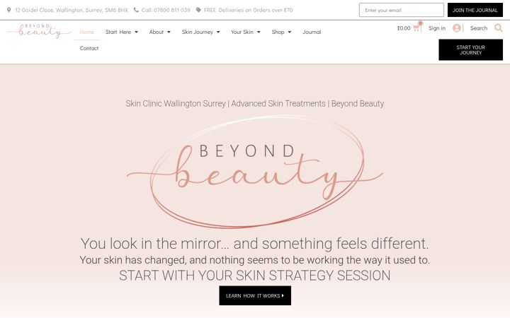 Screenshot of beyondbeautyrooms.co.uk