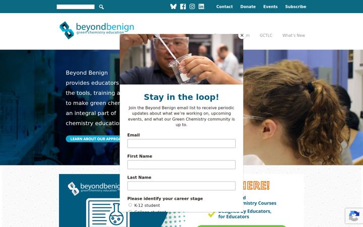 Screenshot of beyondbenign.org