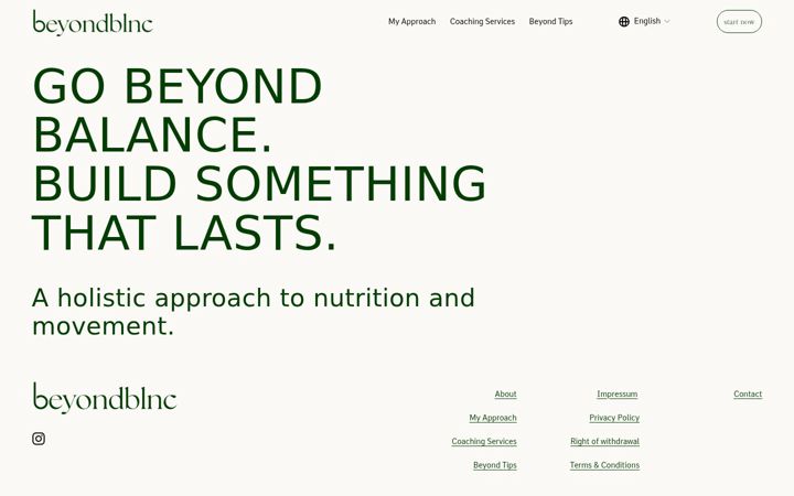 Screenshot of beyondblnc.com