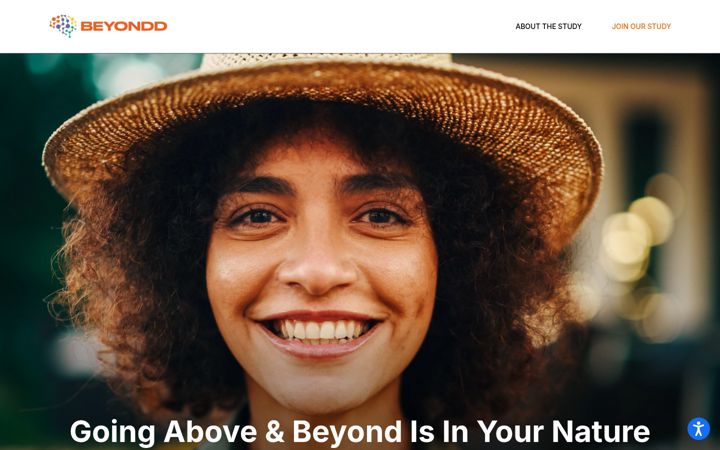 Screenshot of beyonddproject.org
