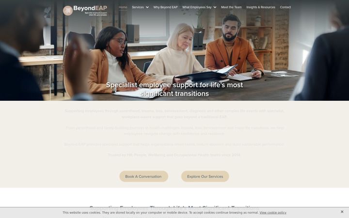 Screenshot of beyondeap.co.uk