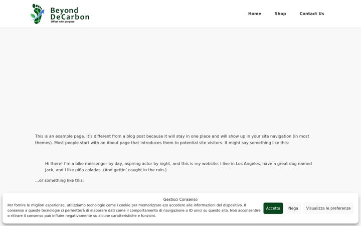Screenshot of beyondecarbon.com