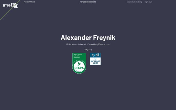 Screenshot of beyondedge.de