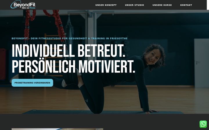 Zrzut ekranu beyondfit-friesoythe.de