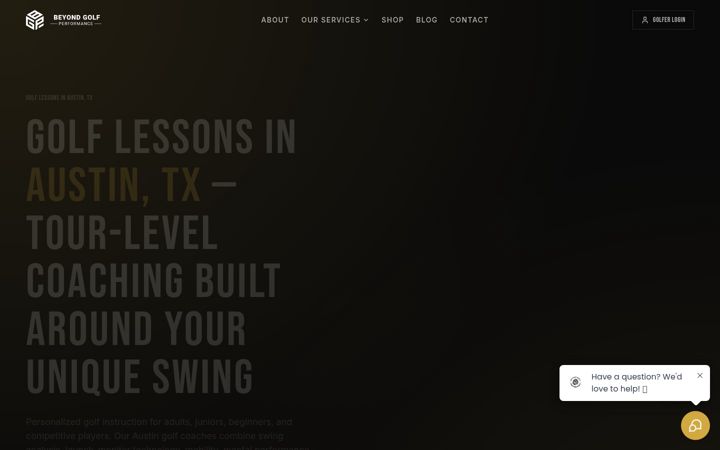 Screenshot of beyondgolfperformance.square.site