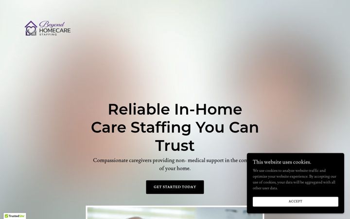 Screenshot of beyondhomecarestaffingservice.com