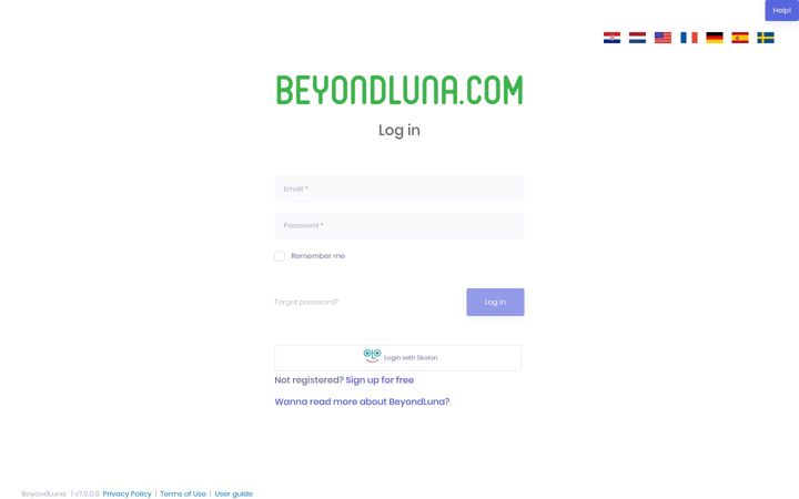 Screenshot of beyondluna.com