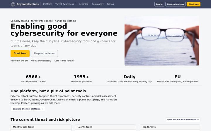 Screenshot di beyondmachines.net