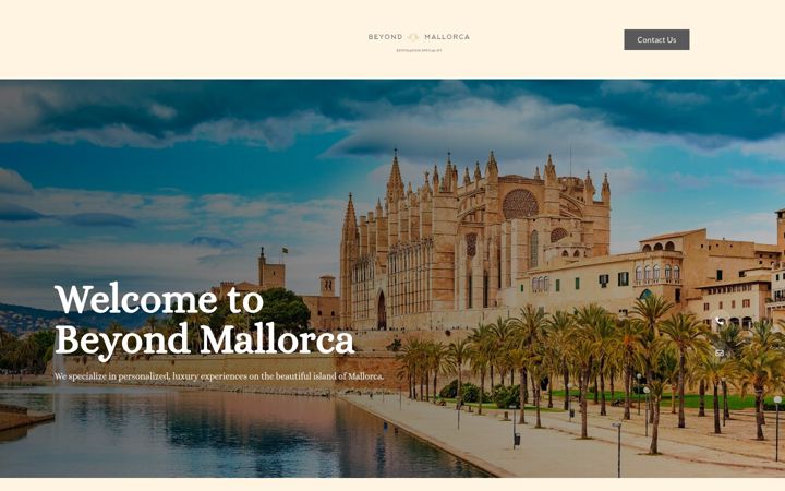 Screenshot of beyondmallorca.com