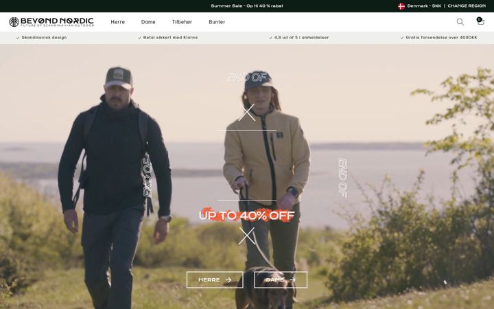 Screenshot of beyondnordic.com