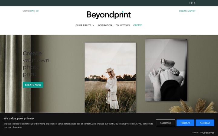 Screenshot ta' beyondprint.eu