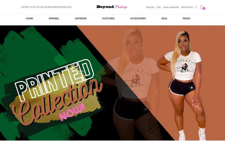 Screenshot of beyondprissy.com