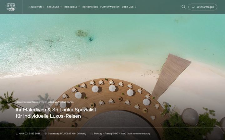 Screenshot of beyondsenses.de