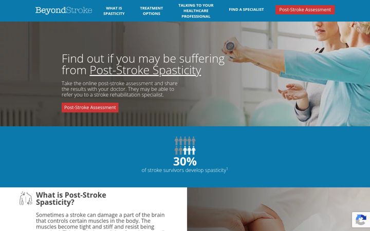 Screenshot of beyondstroke.ca