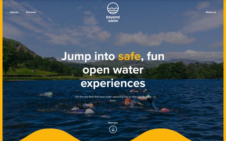 Skærmbillede af beyondswim.org