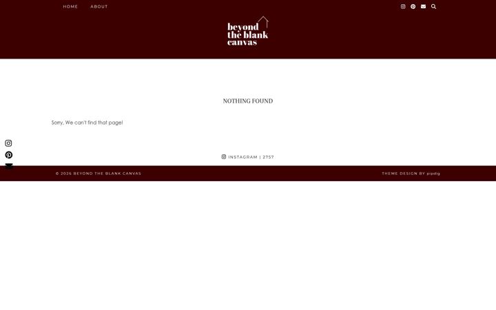 Screenshot of beyondtheblankcanvas.com