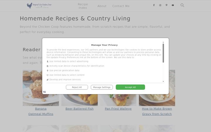Screenshot of beyondthechickencoop.com
