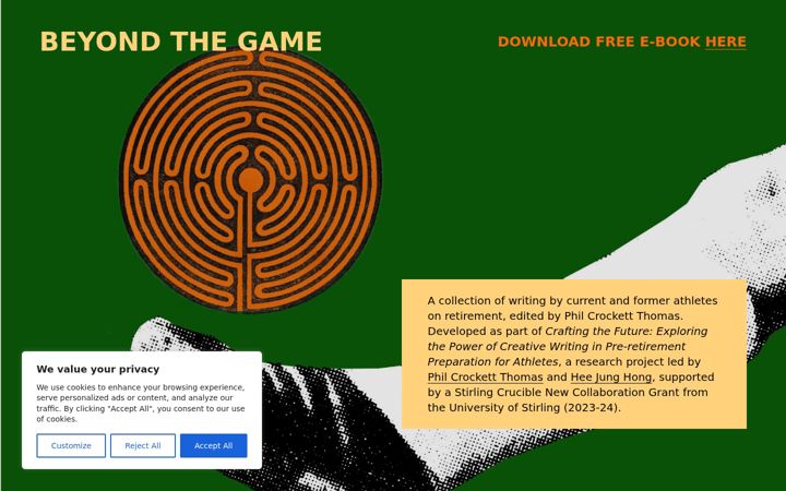 Screenshot di beyondthegame.stir.ac.uk