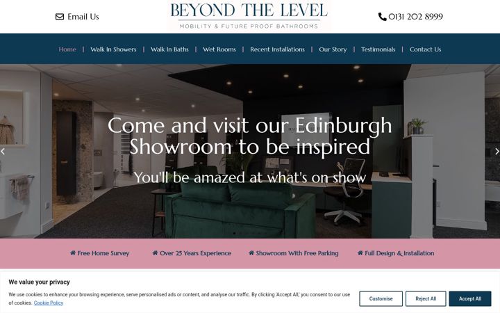 Screenshot of beyondthelevel.co.uk