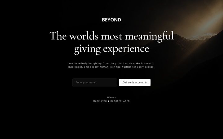 Screenshot of beyondtravel.io