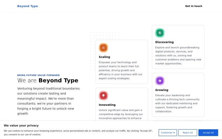 Screenshot of beyondtype.com