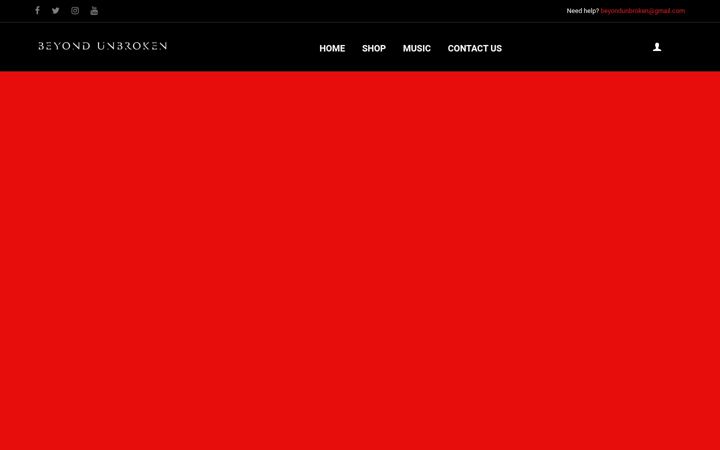Screenshot of beyondunbroken.com