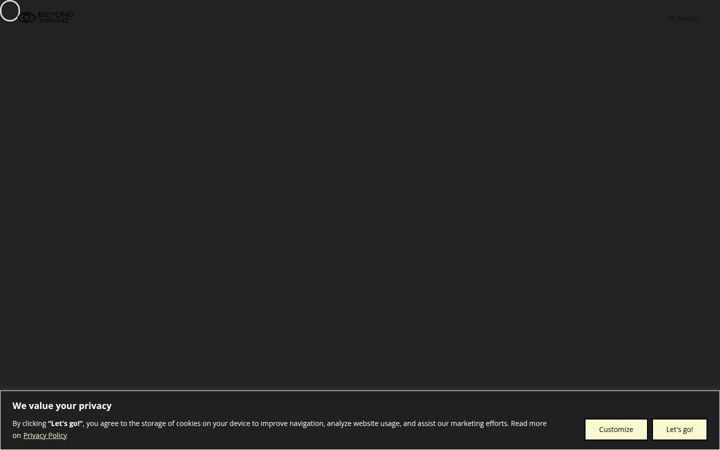 Screenshot of beyondvisionz.com