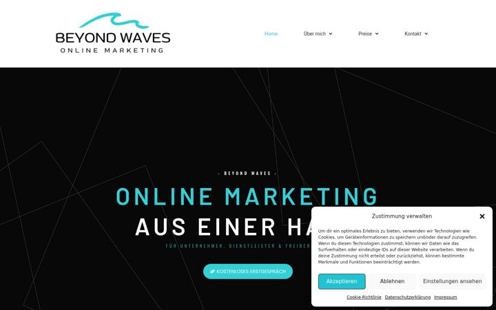 Screenshot of beyondwaves.de