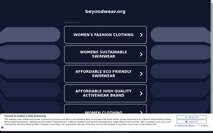 Screenshot of beyondwear.org