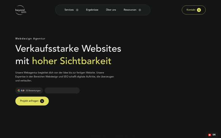 Screenshot of beyondweb.ch