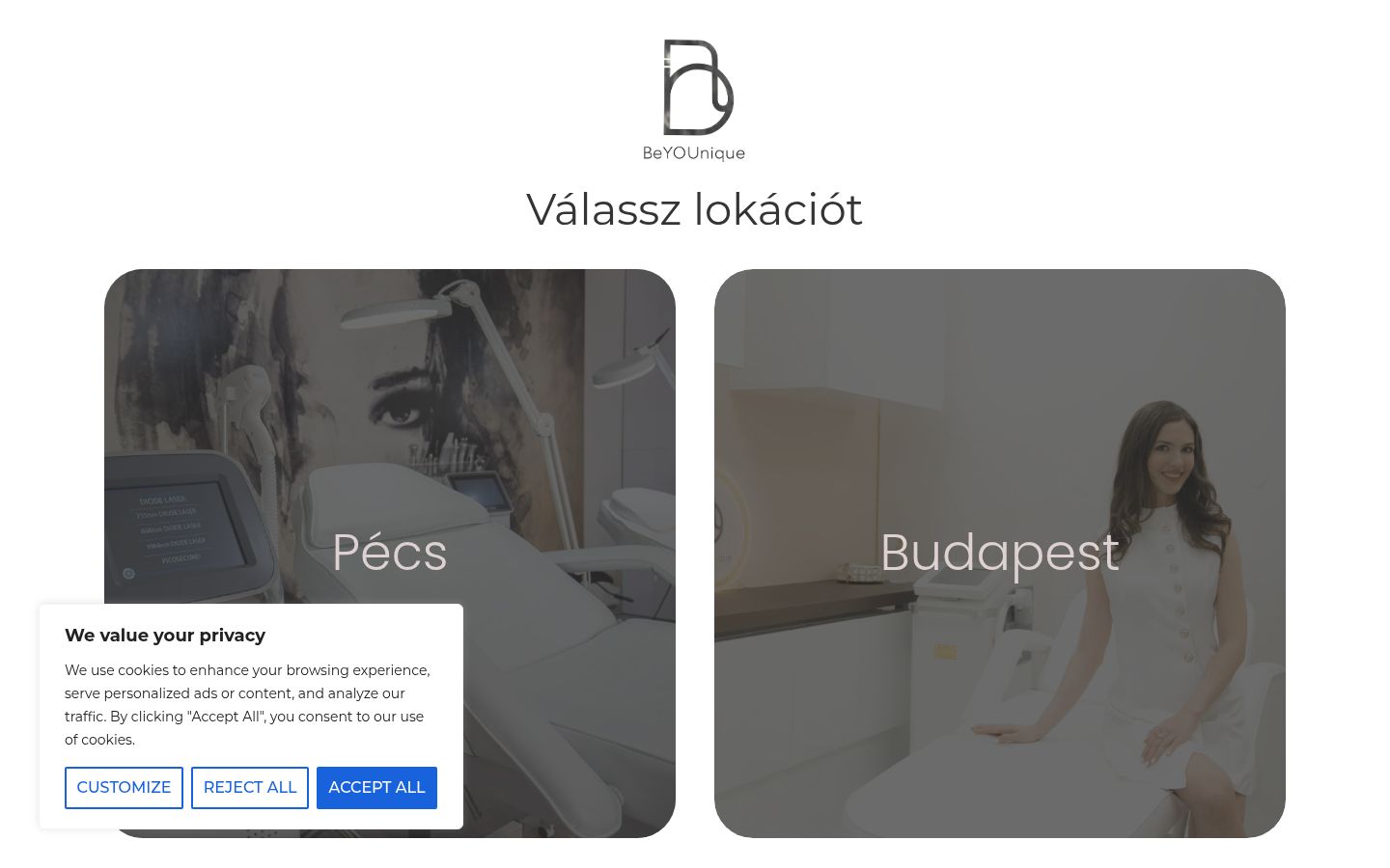 Posnetek zaslona pasice za privolitev, prikazane pred kakršno koli interakcijo