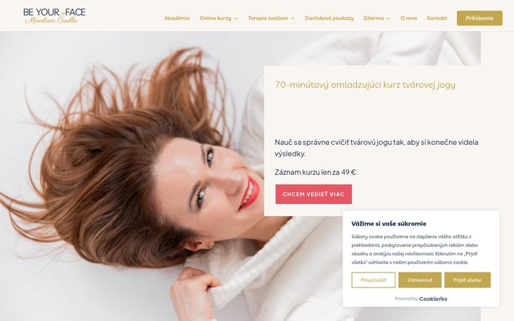 Screenshot of beyourface.com
