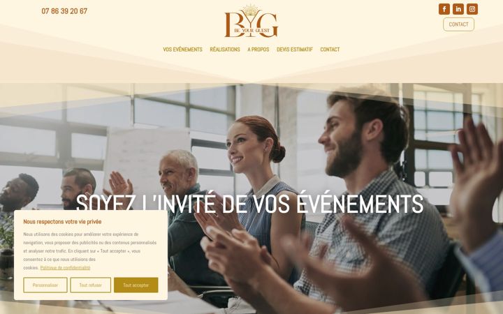 Screenshot of beyourguest.fr
