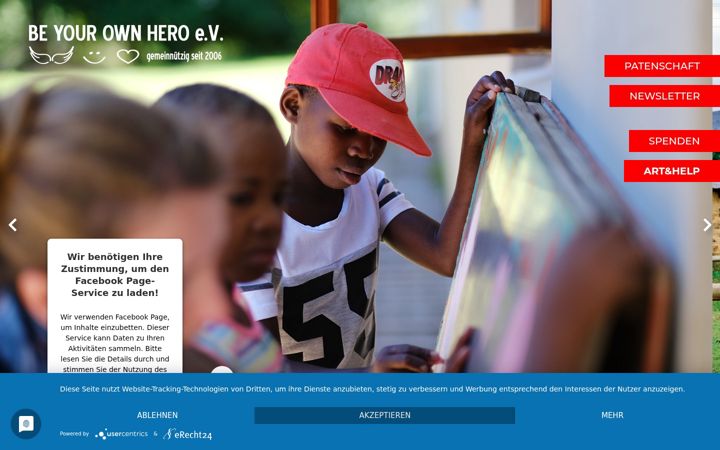 Zrzut ekranu beyourownhero-ev.de
