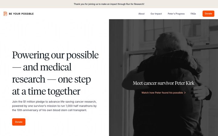 Screenshot of beyourpossible.com