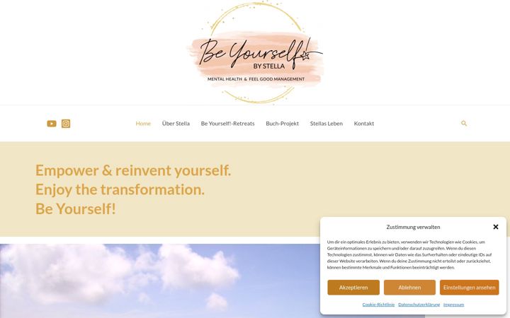 Screenshot of beyourself-stella.de