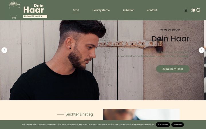 Screenshot of beyourselfhair.de