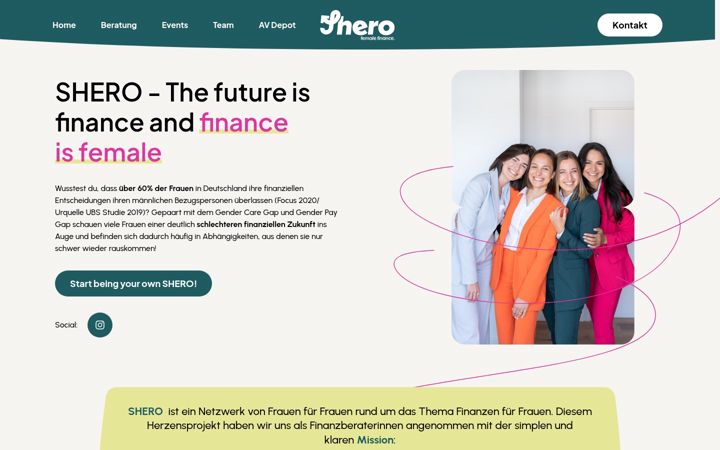 Screenshot of beyourshero.de